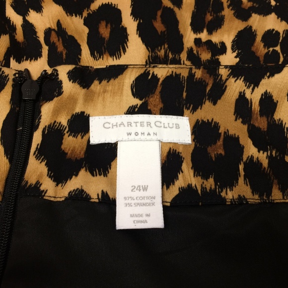 Charter Club Graphic Glamour Cheetah Shirt - Picture 5 of 8